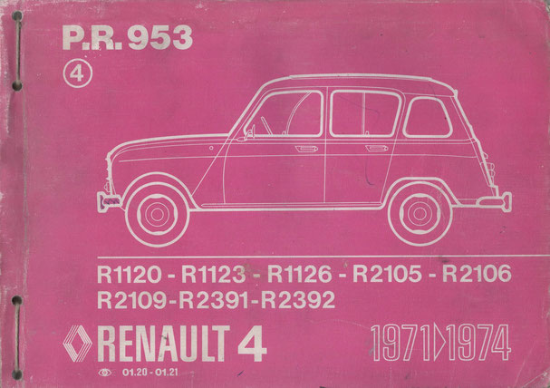 Septembre 1973- Réf : 77 01 436 608- Catalogue 456 Pages