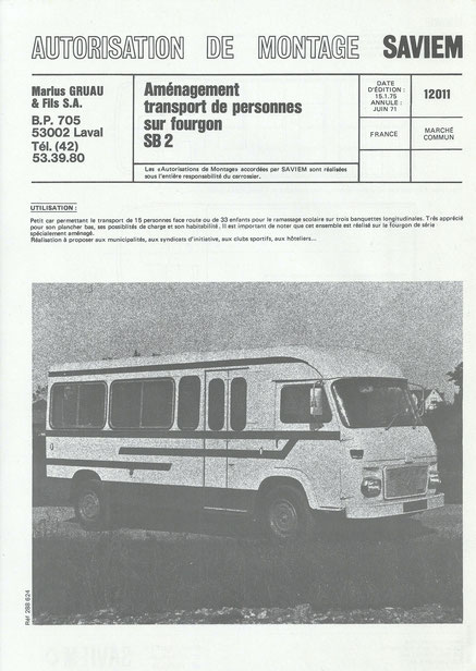 Janvier 1975- Réf : 288 624- Feuillet 2 Pages