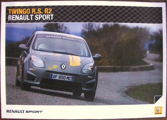 Poster Twingo RS R2- Dimensions : 42x29,7 cm