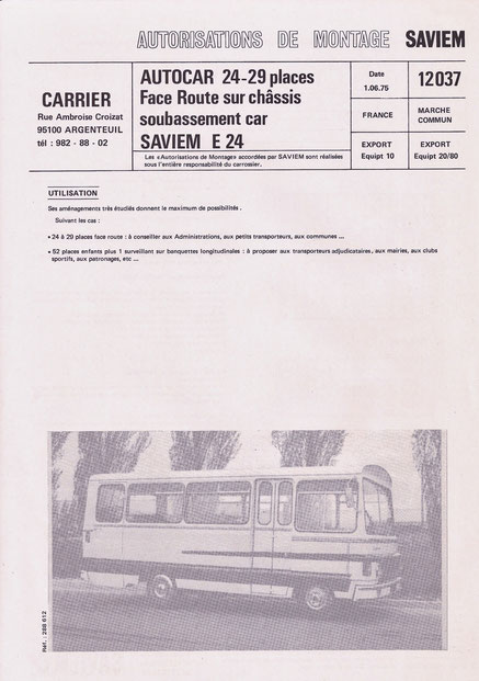 Juin 1975- Réf : 288 612- Feuillet 2 Pages