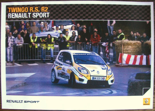 Poster Twingo RS R2- Dimensions : 42x29,7 cm