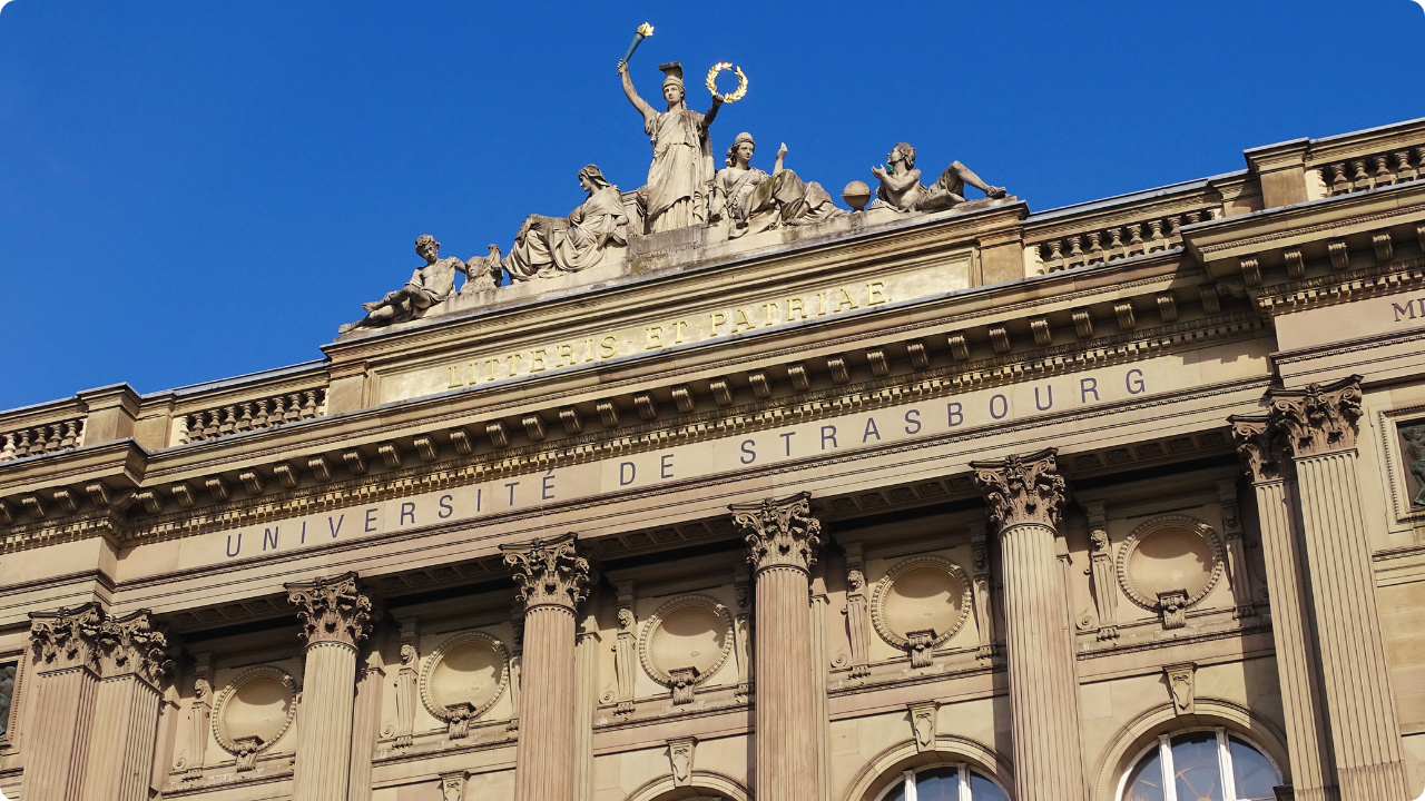 Palacio Universitario en la Neustadt de Estrasburgo, visitado en el tour privado por el barrio alemán.