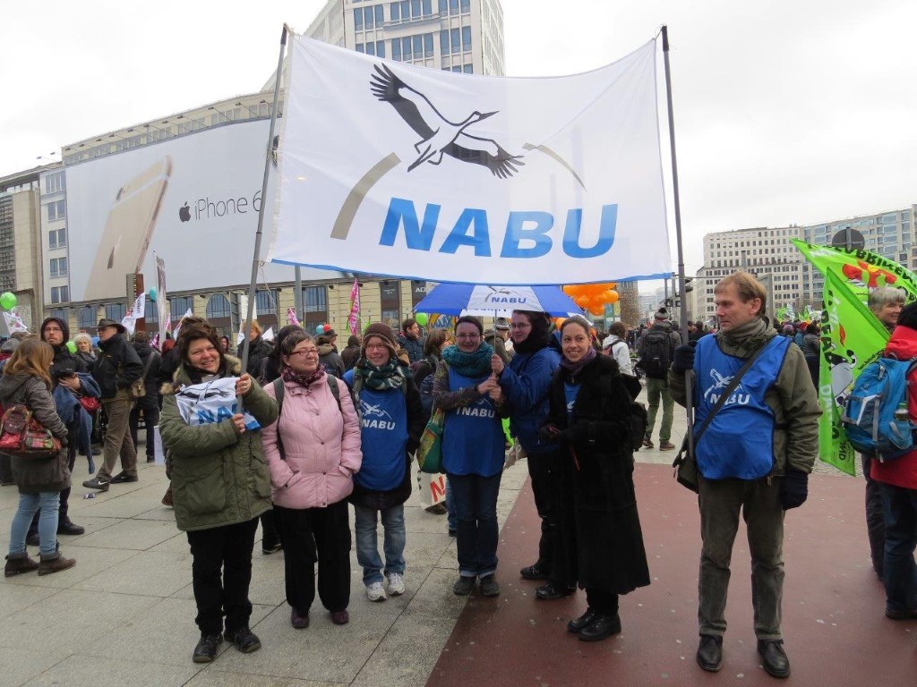 Aus Leipzig angereiste NABU-Mitstreiter.