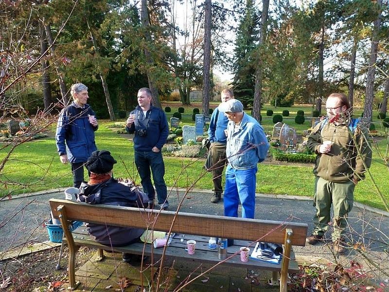 Danke, Frau Wiesner, für die Versorgung mit Tee und Gebäck!</p>Foto: Daniela Dunger