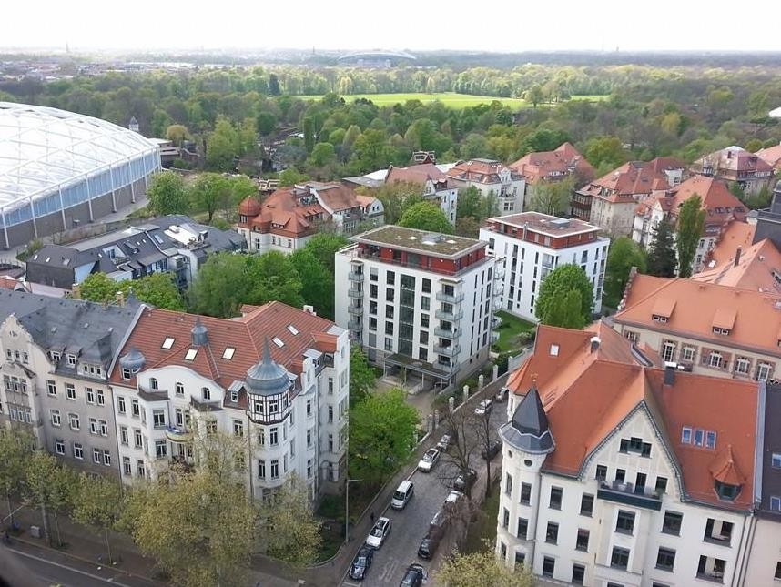  Blick vom Turm der Michaeliskirche aus Sicht der Dohlen