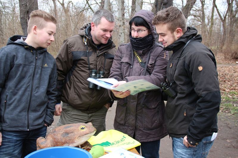 Anerkennung für die Aktionsmaterialien zum Start des Projekts.<p/>Foto: Maria Vitzthum