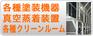 各種塗装機器、真空蒸着装置、クリーンルーム