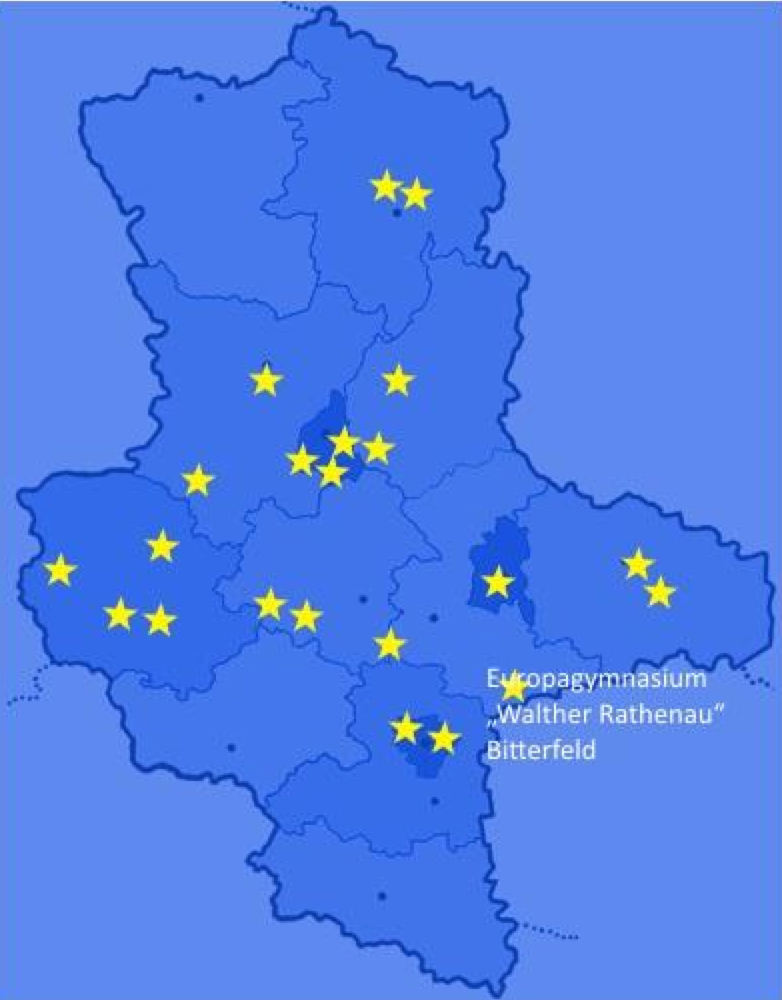 Überblick über die Europaschulen in Sachsen-Anhalt