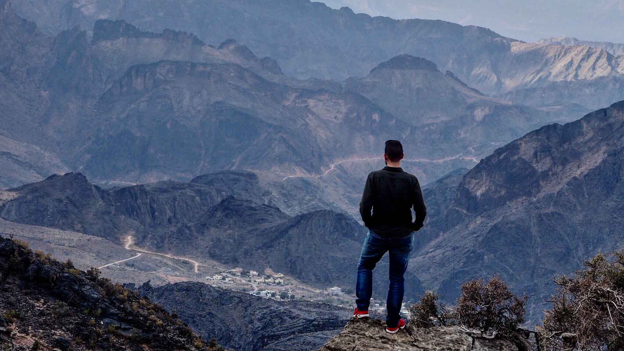 Seul au dessus de Hatt - Oman