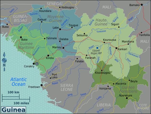 Regionen Guinea