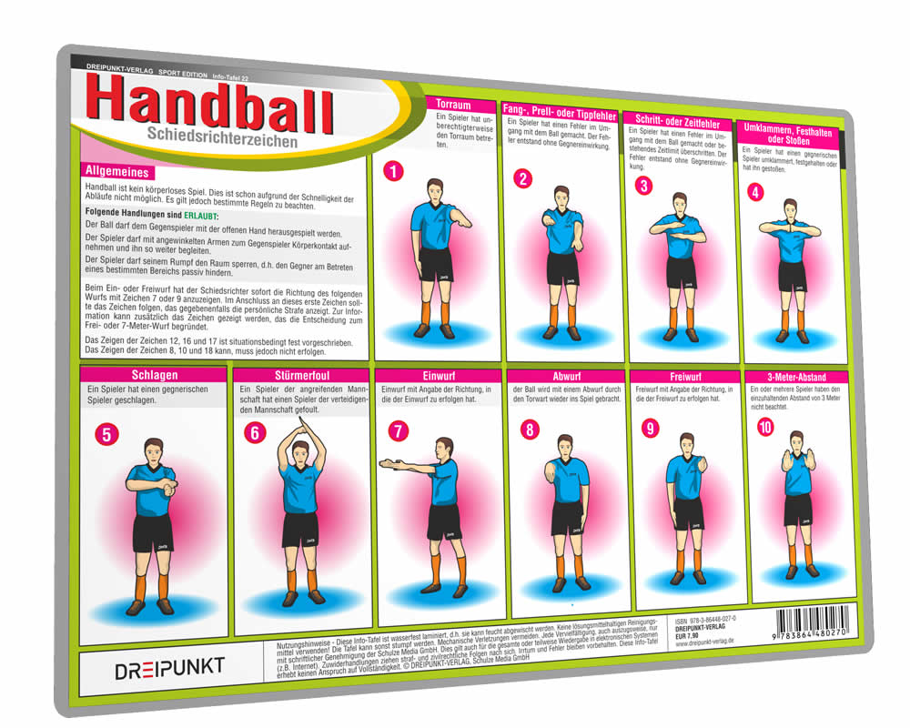 Handball Schiedsrichterzeichen DREIPUNKT®