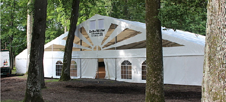 Müller Zeltverleih Zeltvermietung im Westerwald - Siegerland - Sauerland - Ruhrgebiet NRW - Mittelhessen - Zelte - Festzelte - Festhallen - Partyzelte - Eventzelte - VIP / Pagodenzelte - Hochzeitszelte - Industriezelte - Lagerhallen - Lagerzelte - Zeltzub