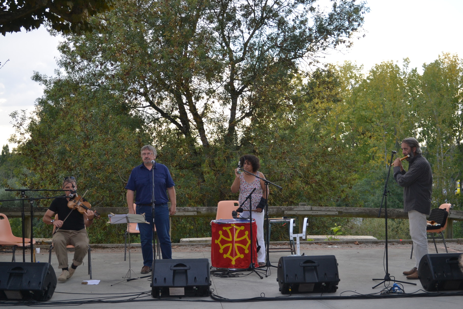 Jackie et Jean-Michel OGIER, Robert BLANC, Franck FERRERO-Châteaux Chantants Castelmayran 20/09/2014-crédit photo A. GUINVARCH