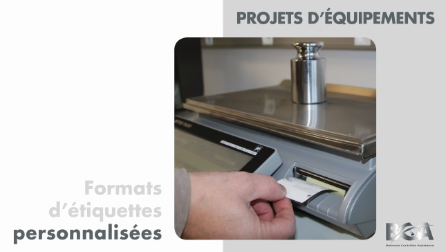 FORMATS D’ ÉTIQUETTES PERSONNALISÉES