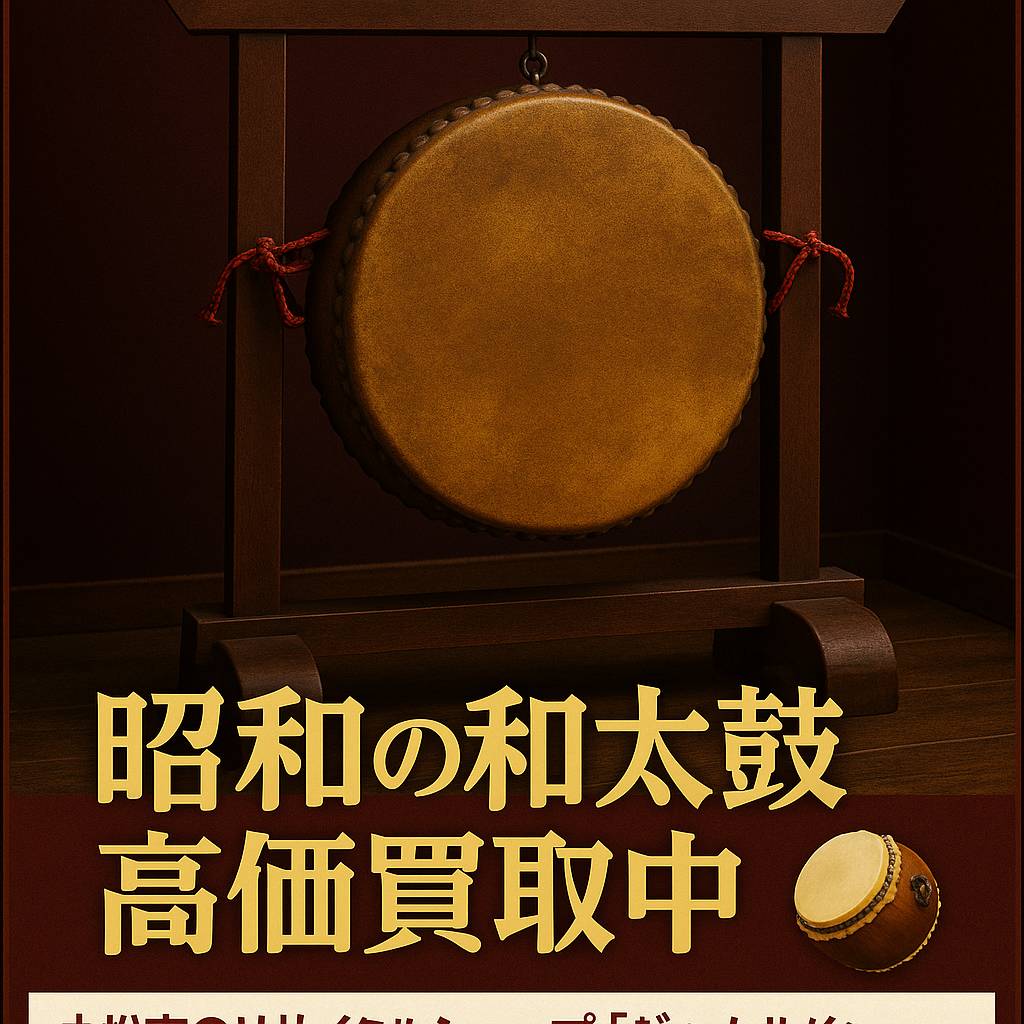和太鼓・平太鼓の買取はお任せ！昭和レトロ・骨董楽器も高額査定｜石川県小松市のジャムルK