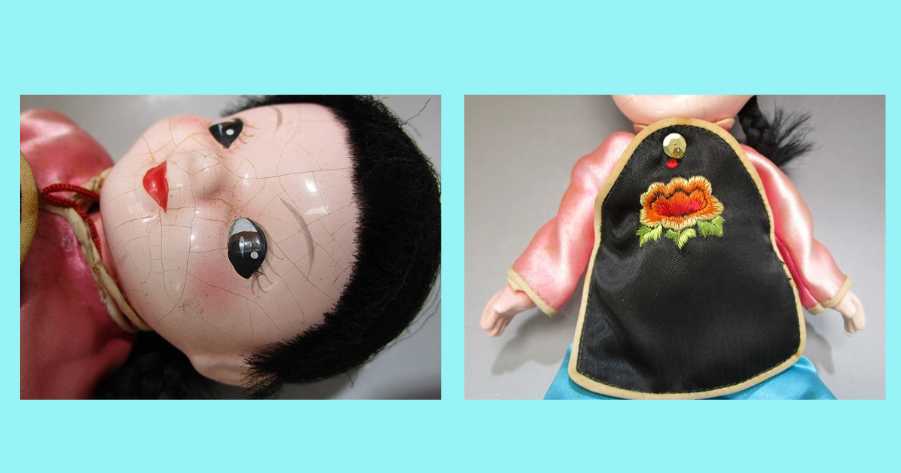 古い中国の人形、アンティーク 古い中国の人形、アンティーク