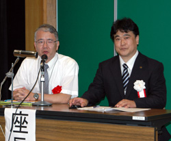 佐々木和郎先生（左）と皆川宗徳先生（右）
