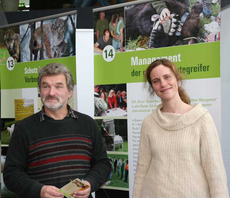 Referent Karl-Heinz Schindlatz mit Karin Hodl von der Bezirksgeschäftsstelle des LBV