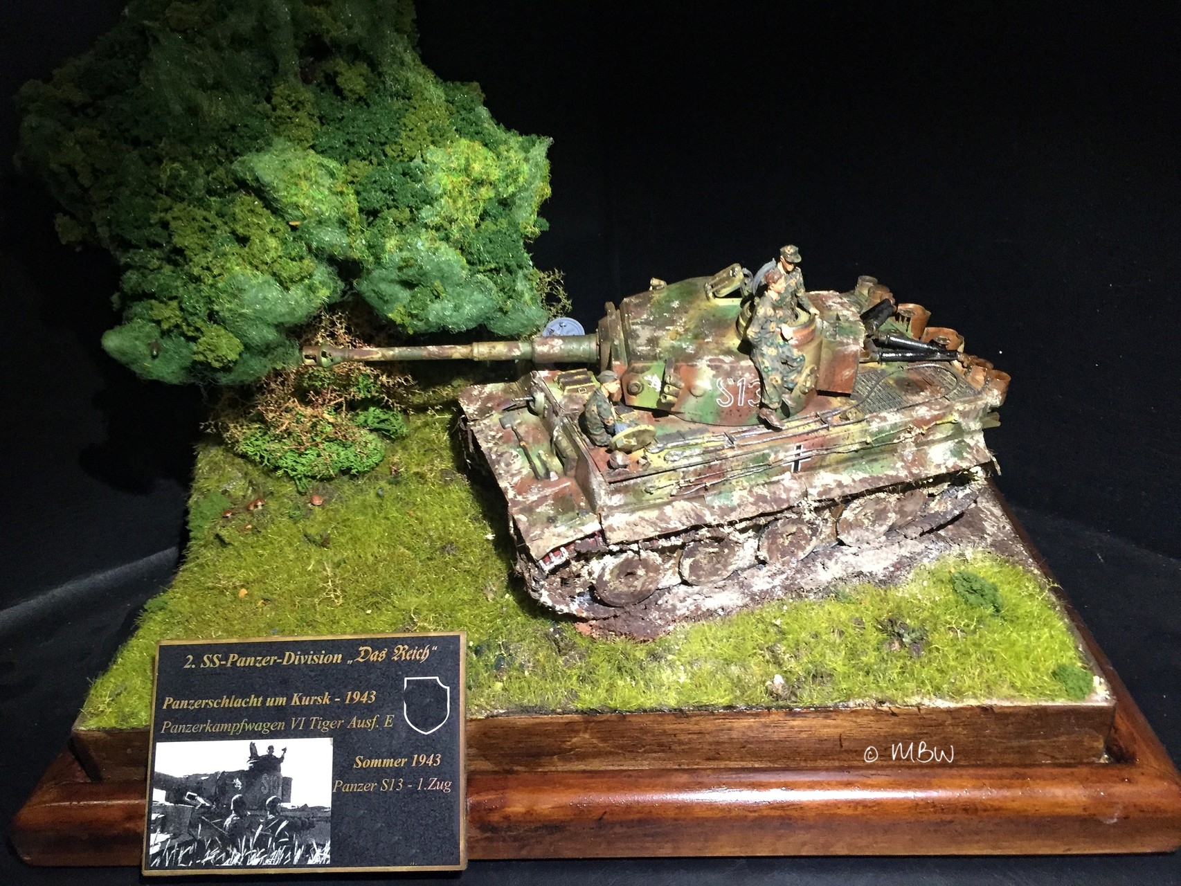 Diorama Tiger Panzer in Kursk - 1:35 