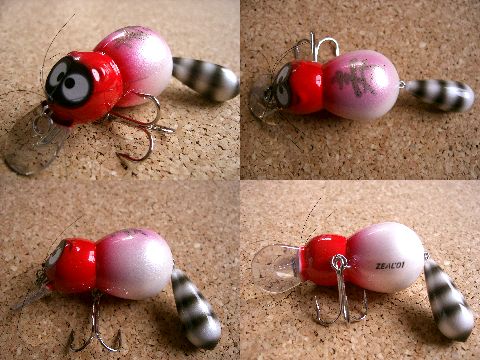 ZEAL オリジナルプラグ 24g ピンク/ホワイト デカアライくん『寿