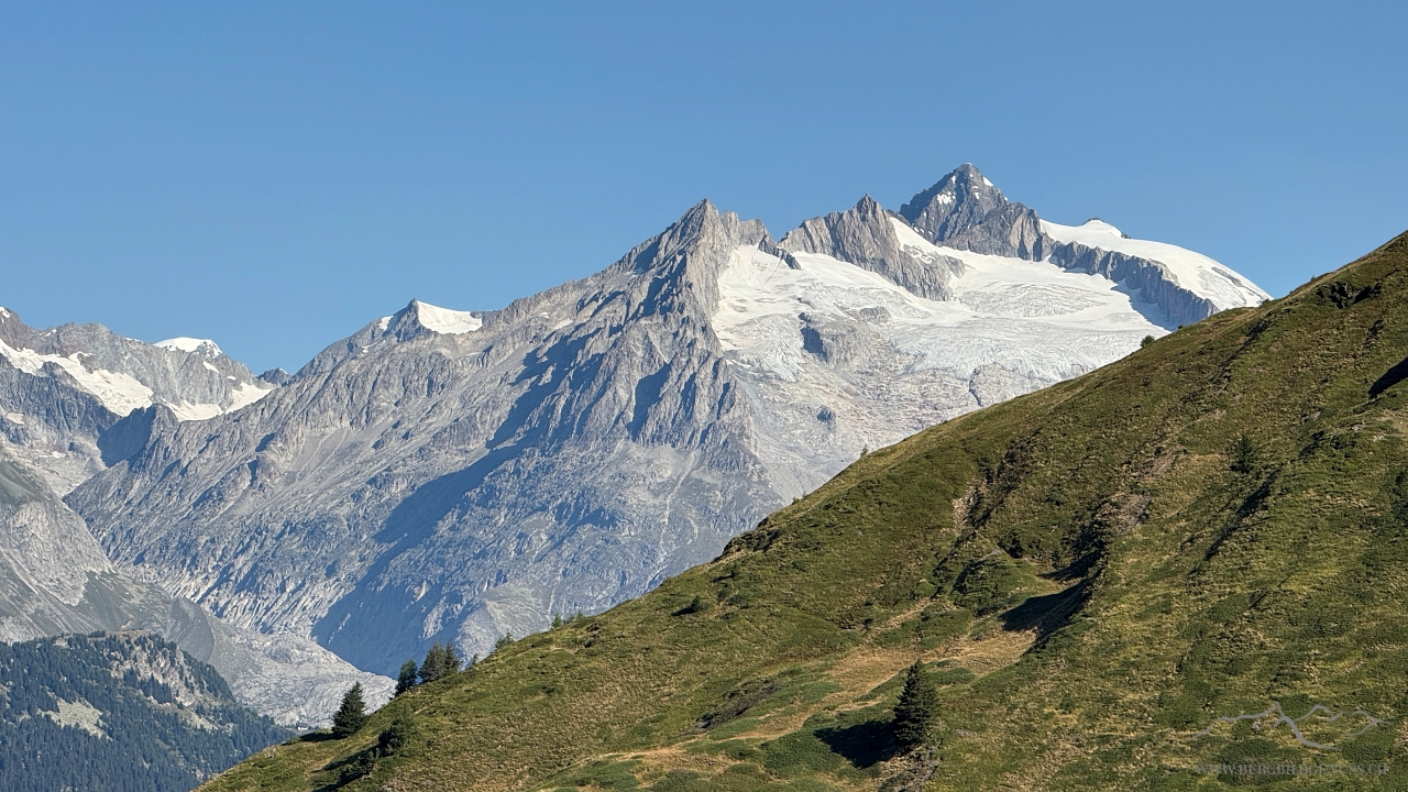 Sicht in Richtung Bietschhorn