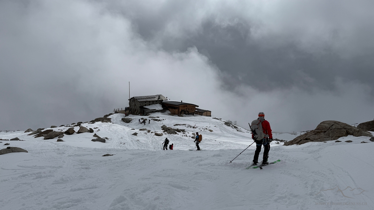 Im Anflug auf die Hütte