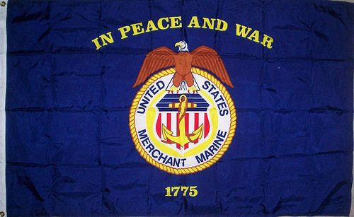 Merchant Marine Flag - MetroFlags.com - The Largest Online Provider of
