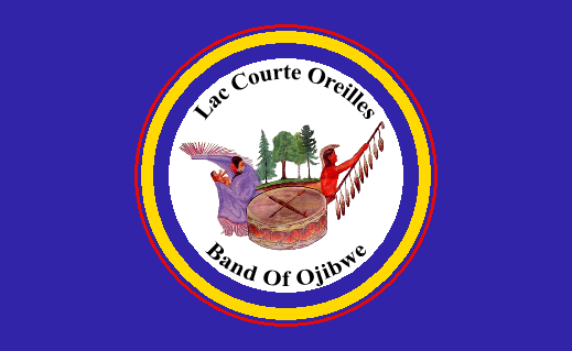 Lac Courte Oreilles Band of Lake Superior Chippewa Flag MetroFlags