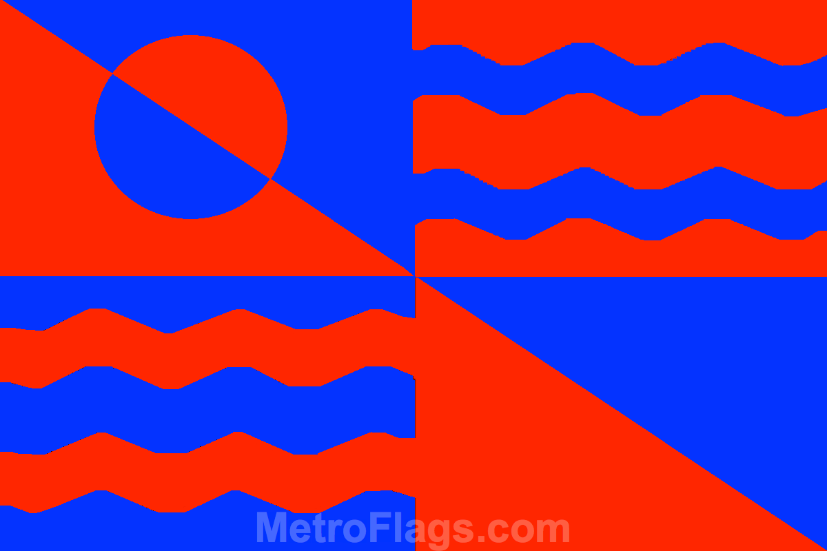 The Flag Of Titan Moon - Metroflags Com