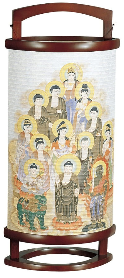 盆提灯 創作提灯 有楽 十三佛（1506）