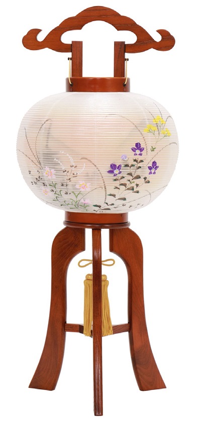 大内行灯　お盆　2基セット　特製絹張三笠11号/ 二重桂樹特九号 大内行灯 お盆 2基セット 特製絹張三笠11号/ 二重桂樹特九号