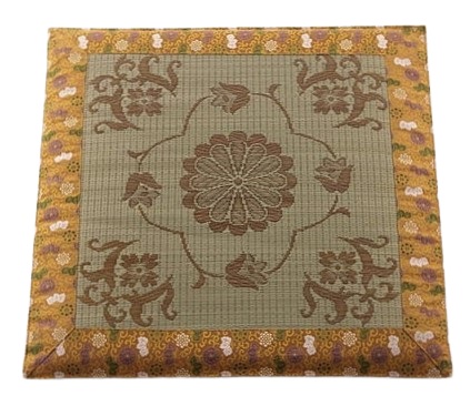 い草座布団「菊錦」 - 伽楠（かなん）