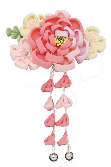 名前旗 特織（小）市松白 凛の花 白飾り 白金糸刺繍（653-366