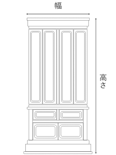 大型仏壇のサイズ