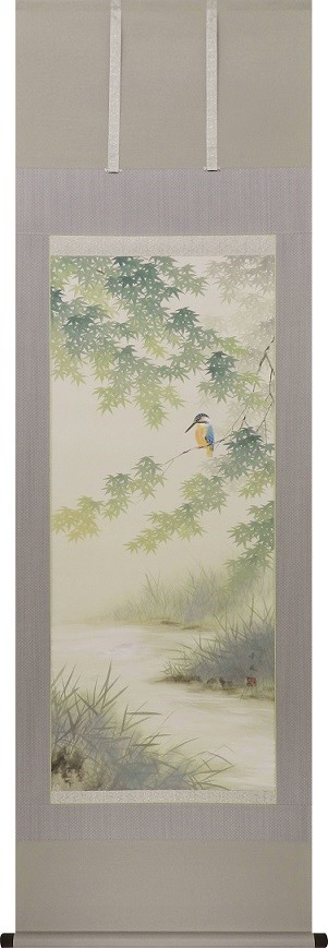 美品 掛け軸 出口華凰作 秋草図 共箱 美術年鑑掲載作家 美品 掛け軸 出口華凰作 秋草図 共箱 美術年鑑掲載作家 楽天