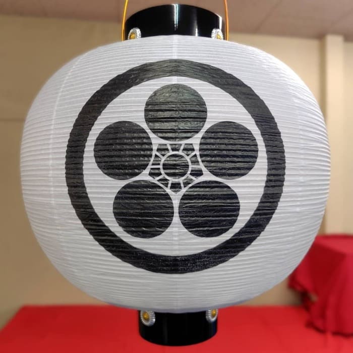 丸に梅鉢　門提灯
