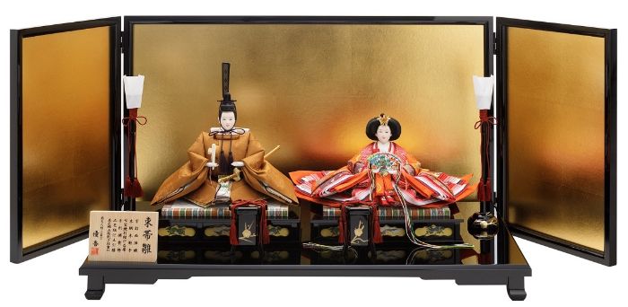 優香作「親王飾り」黄櫨染御袍 - 伽楠（かなん）