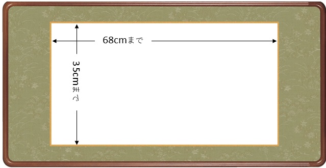 額表装　半切1/2サイズ