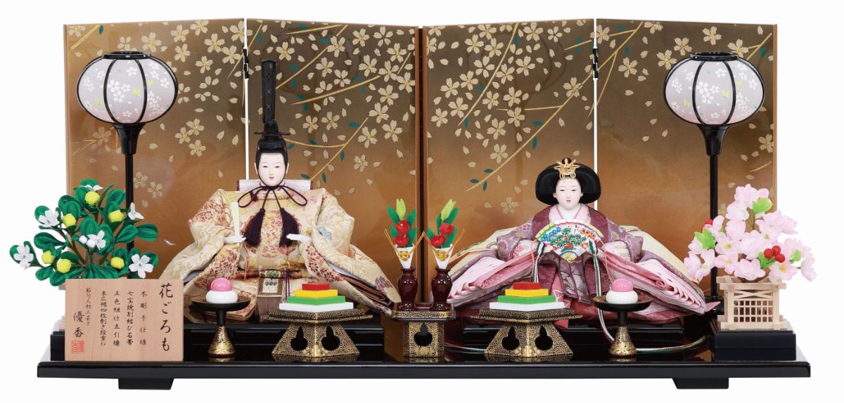 優香作 親王飾り 4M11-ST-118 - 伽楠（かなん）