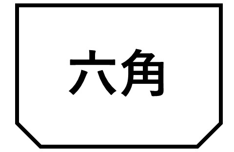 ケース形状　六角