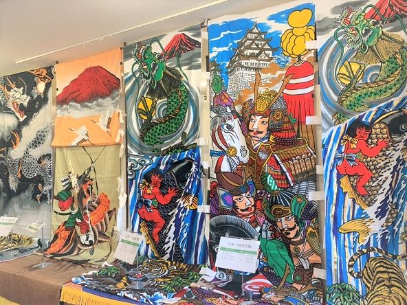店頭展示中の武者のぼり
