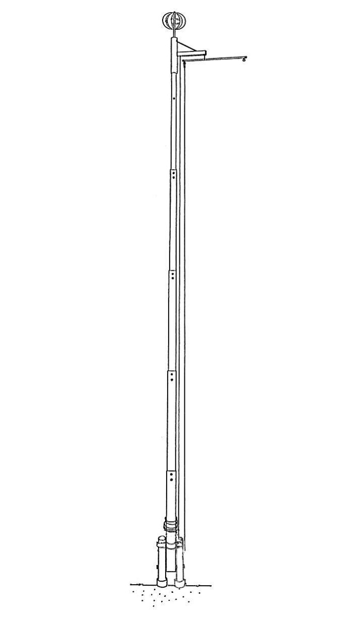 武者のぼり用ポール (5.5m用)