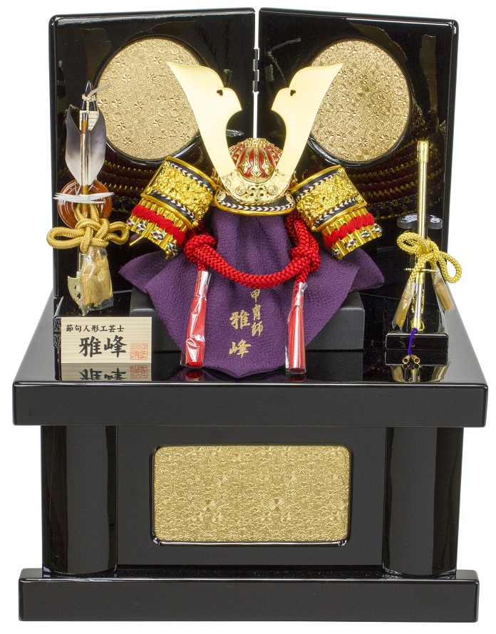 雅峰作 兜5号収納箱平飾り 6M22-GT-716 - 伽楠（かなん）