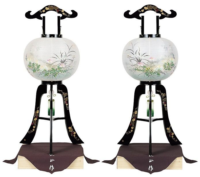 逸品！　極上春の七草蒔絵の四方脚付膳　蓋付碗　各2客セット y-19-07042.jpg