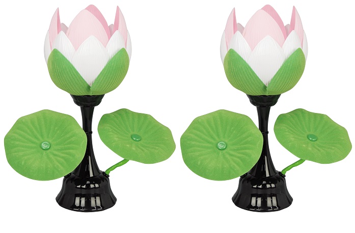 盆提灯 霊前灯 蓮華灯 蓮華№1 花 小 対入（8852-81-001） - 伽