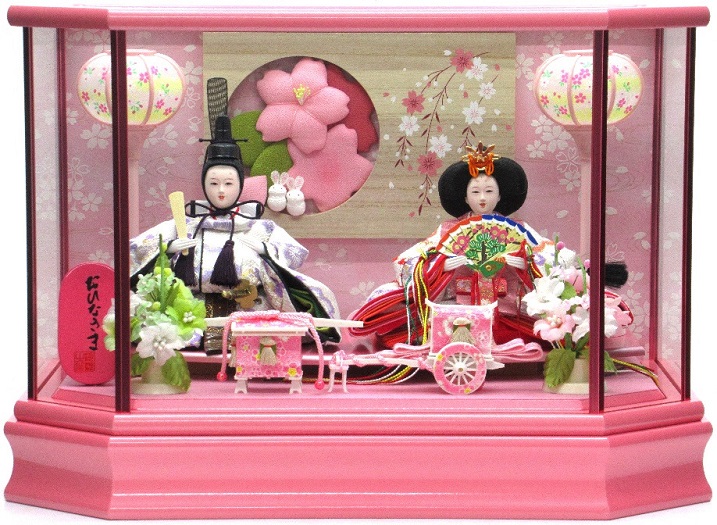 雛人形 雛 狭山清玉 五人飾り 桜 本焼桐 投げ捨て アクリル 雛人形 雛 狭山清玉 五人飾り 桜 本焼桐 投げ捨て アクリル