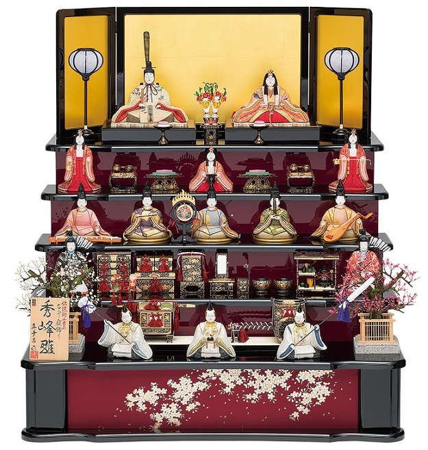 子供大将 三段飾 紫峰作