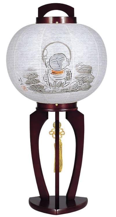 盆提灯 行灯 桜 おかげ地蔵 9号（1423）