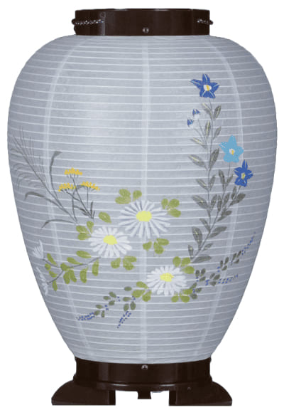盆提灯 創作提灯 みずほ 菊桔梗(NPW226)