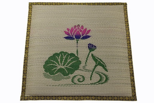 祭の達人 いぐさ座布団 イグサ座布団 リバーシブル蓮 | 仏壇・仏具専門